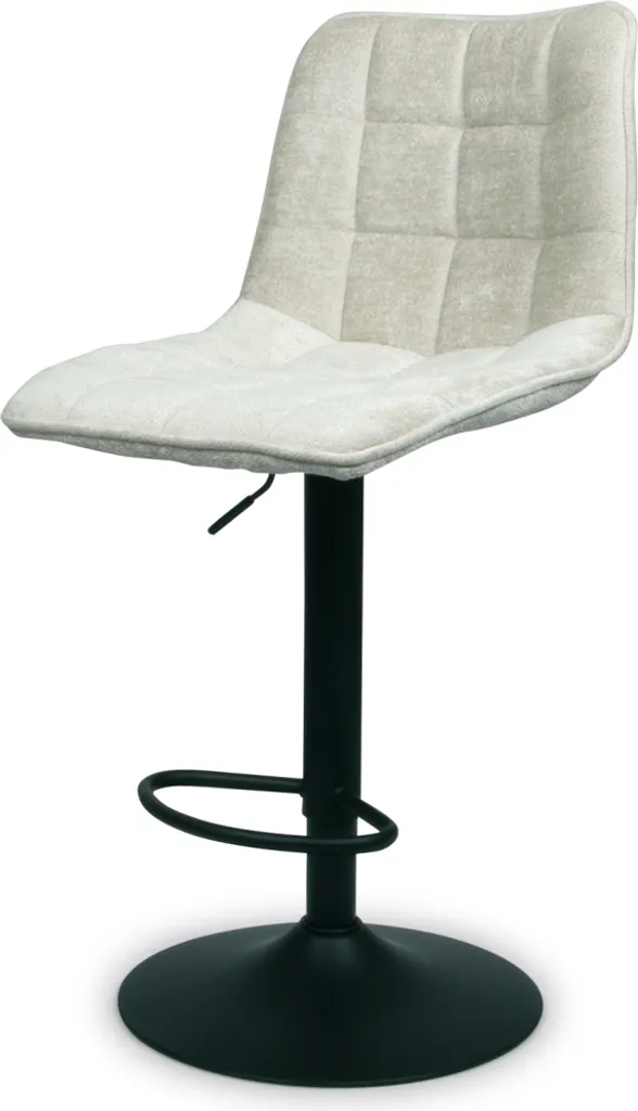 Tabouret de bar Luzia Beige Milton & Oldbrook pour îlot de cuisine fixe