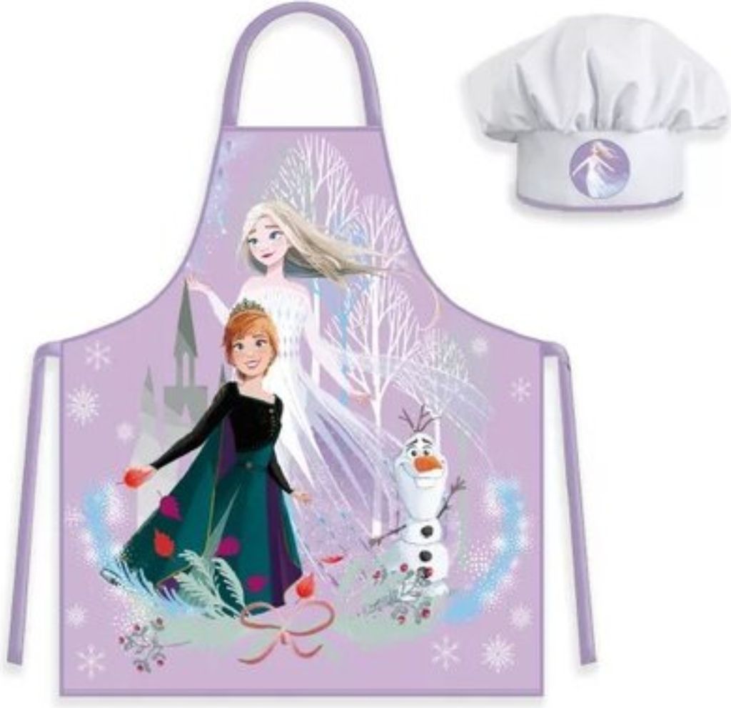Disney Frozen Küchenset für Kinder – Schürze und Mütze für kleine Köche