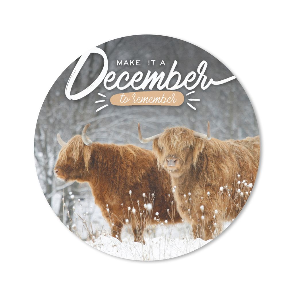 MuchoWow Mauspad Mousepad Mach den Dezember zu einem denkwürdigen Tag" - Sprichwörter - Zitate 50x50 cm - Mousepads - Maus Mat - Pad - Mausunte...