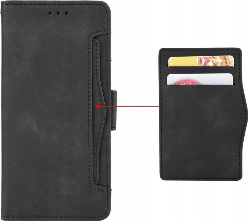 Custodia a portafoglio in pelle per Honor Magic 6 Lite