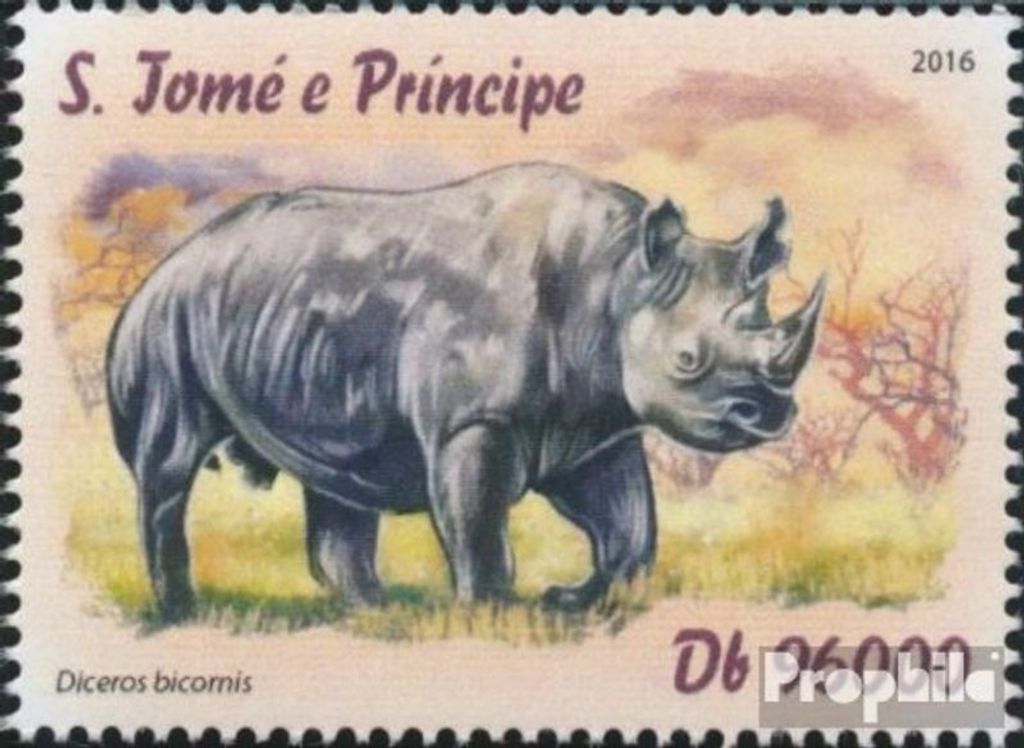 Briefmarken Sao Tome e Principe 2016 Mi 6735 (kompl. Ausgabe) postfrisch Säugetiere