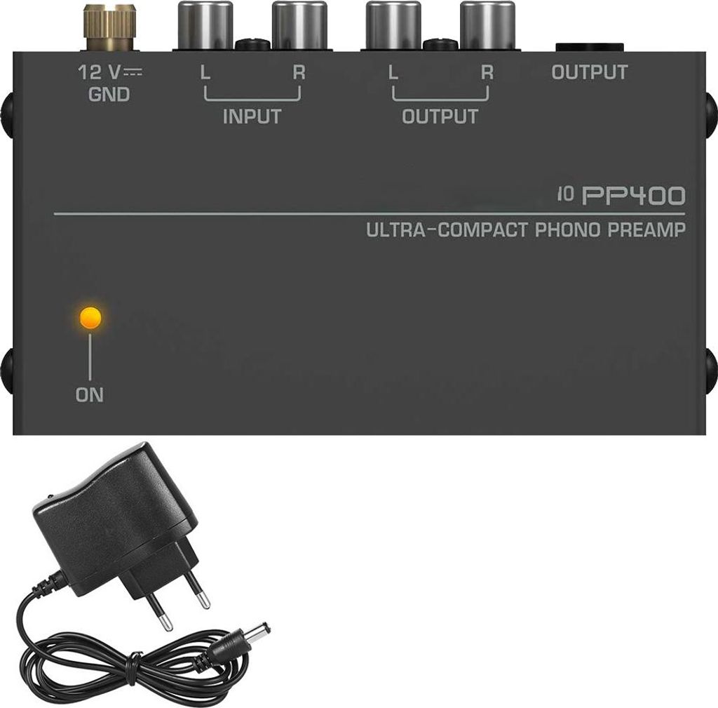 Phono-Plattenspieler-Vorverstärker – Mini-Elektronischer Audio-Stereo-Phonographen-Vorverstärker mit Cinch-Eingang, Cinch-Ausgang und geräusch...