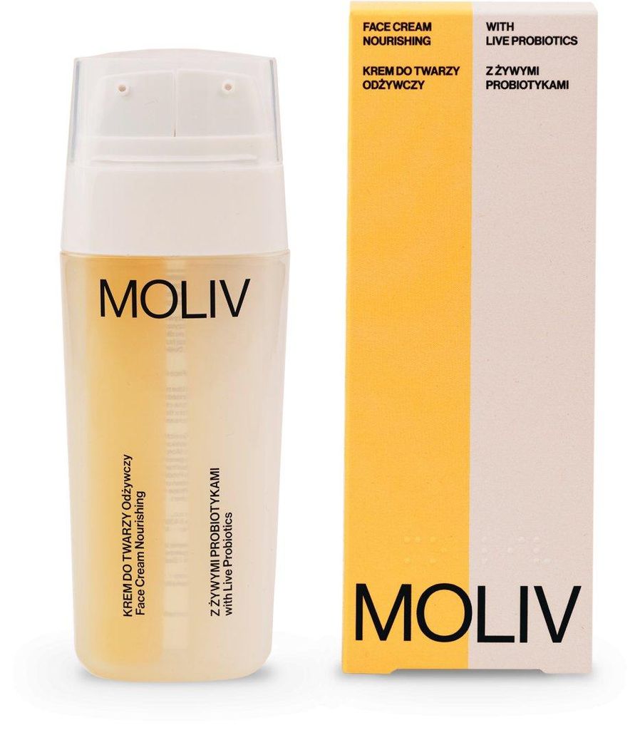 MOLIV krém na tvár so živými probiotikami. Bohatý na živiny Obrázok produktu 