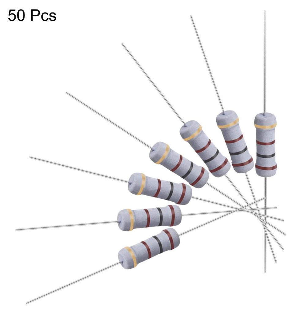50 Stš¹cke 1 Watt Metalloxidschichtwiderstand Axiale Fš¹hrung 100 Ohm ¡À 5% Toleranz