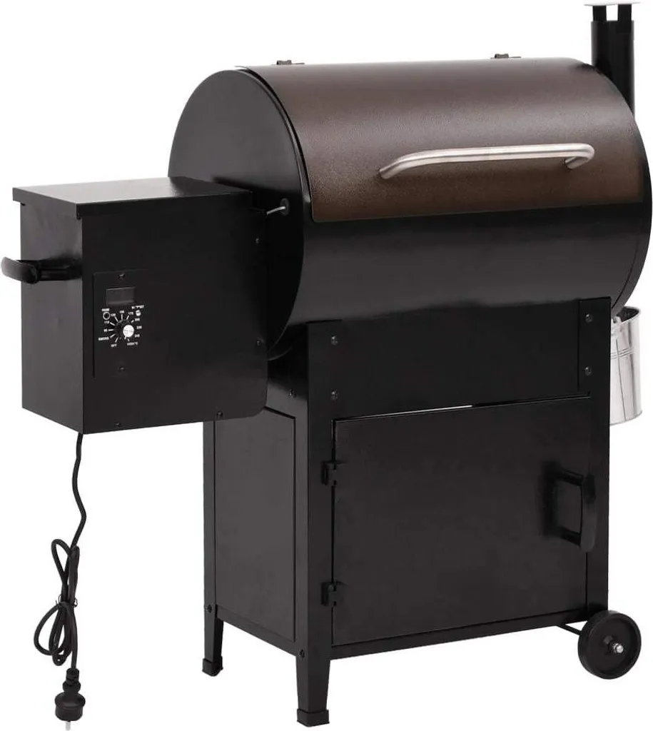 Barbecue à pellets pour cuisine d'été vidaXL gril extérieur 104 cm