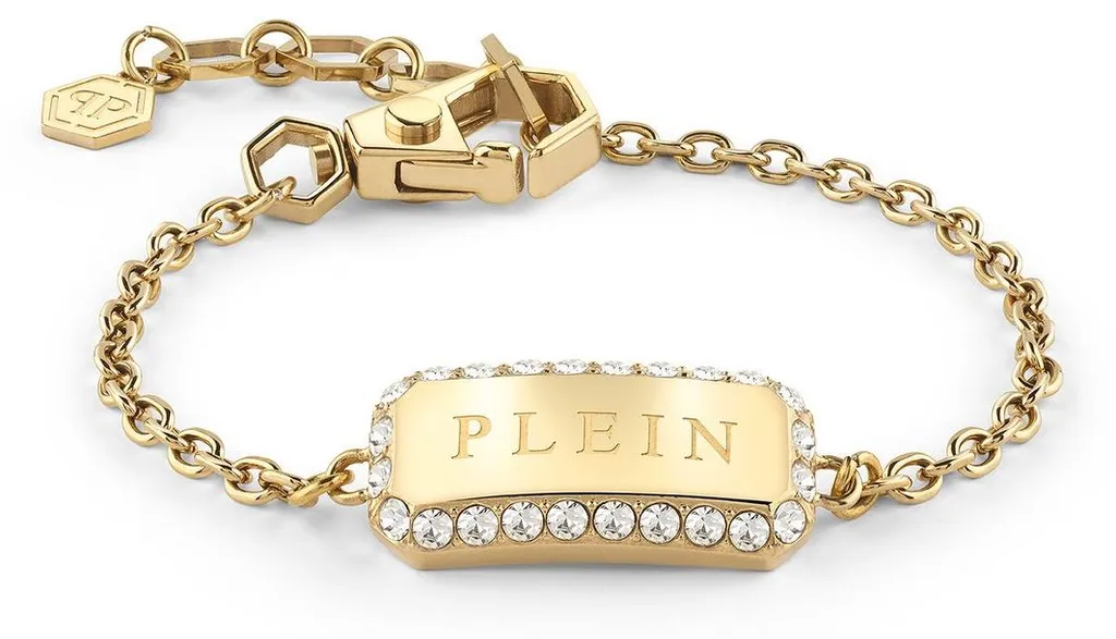 Philipp Plein PJQEA09BU Bracelet TAG pour Femmes en Acier Inoxydable 18cm