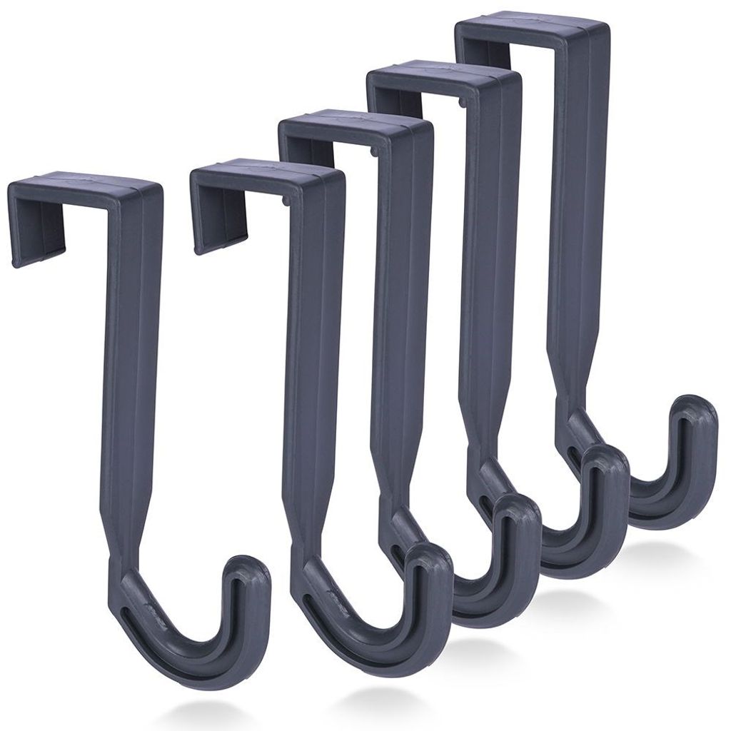 4 Stück Türhaken Aus Metall - Über-Tür Kleiderhaken Für Bad & Küche