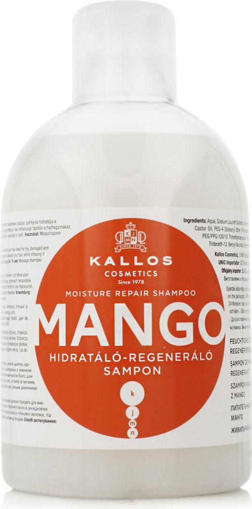 Kallos Mango Moisture Repair Shampoo 1000 ml Produktbild 