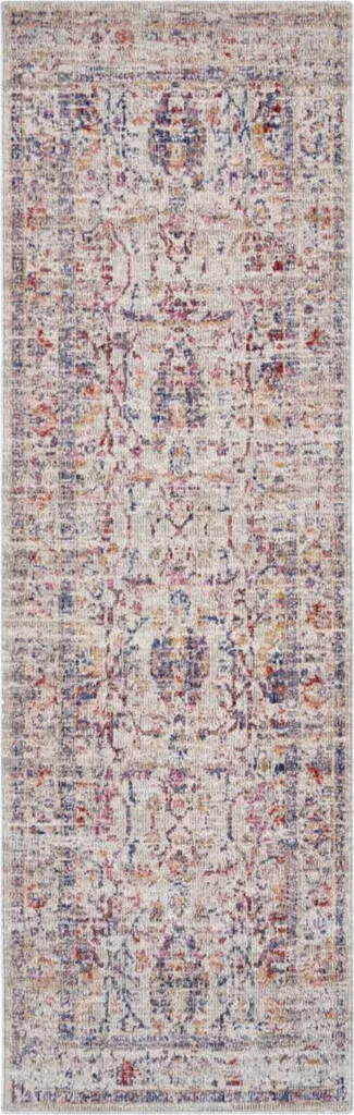 Tapis Luxor Facile à Nettoyer Crème Multicolore Résistant aux Taches - 5