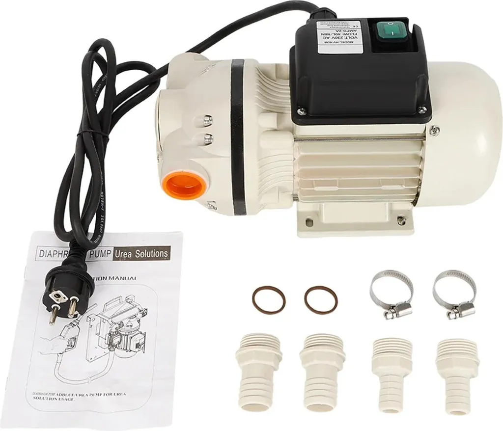 Pompe à membrane électrique auto-amorçante 0,4 kW 230V débit 34L/min
