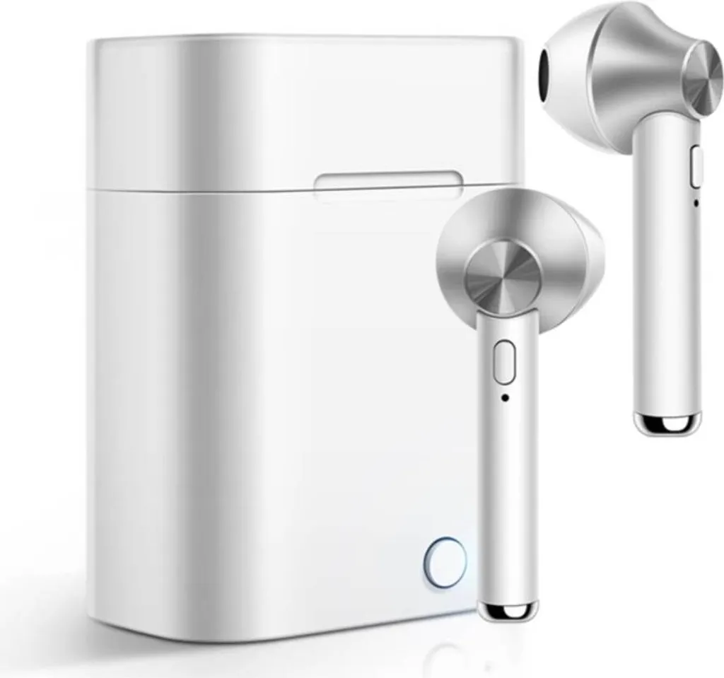 Cuffie Eko Jeez Argento TWS: Stile e Libertà Bluetooth 5.0 Senza Fili