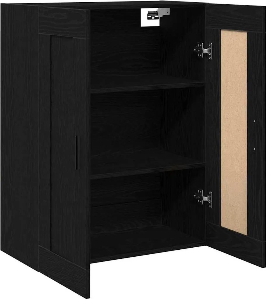 SYFAX™ Mobile a Muro Rovere Nero 70cm | Arredo Sospeso Salotto