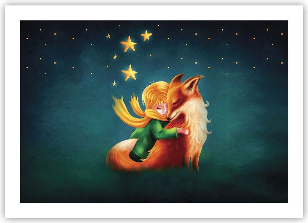 Poster - Poster ohne Rahmen - Klein Prinz Nov - 70x50 cm - Wand Bild - Wanddeko - Wandbilder - Kunstposter - Wandposter - Bilder - Kunstdruck - Wan...
