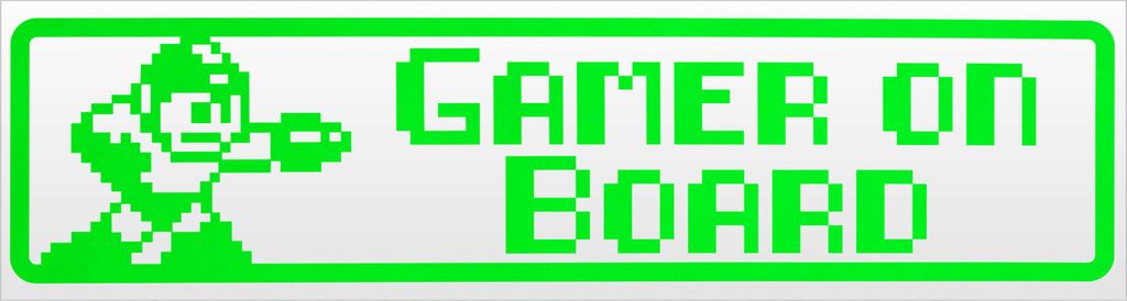 Kiwistar Gamer on Board Magnetschild Schild magnetisch - 45cm Neongrün - Magnetfolie für Auto PKW Kfz