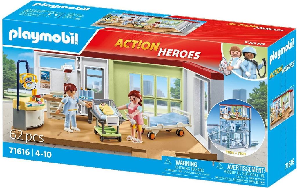 PLAYMOBIL Action Heroes 71616 Entbindungsstation Produktbild 