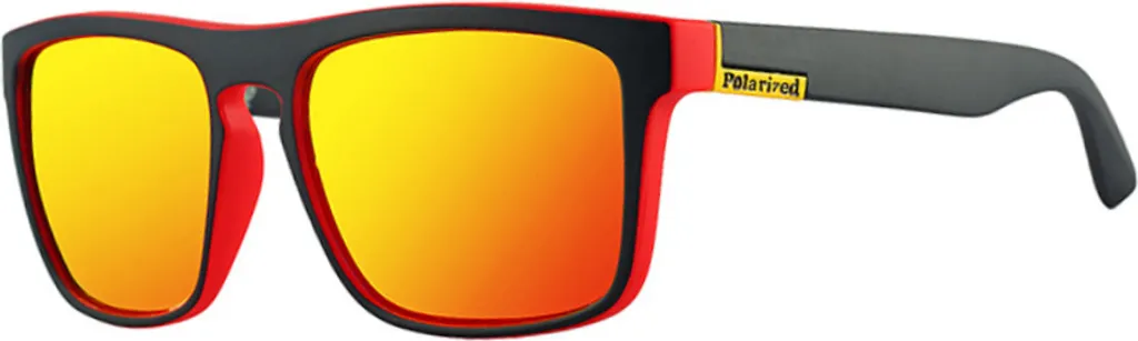 Lunettes de soleil Nerd Teo Rouge VeyRey avec filtre polarisant Premium