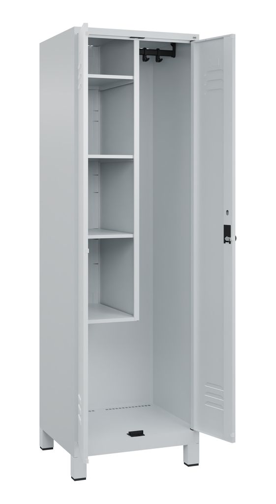 C+P Putzmittelspind Classic PLUS 2Abteile 1950x600x500mm l.gr/l.gr