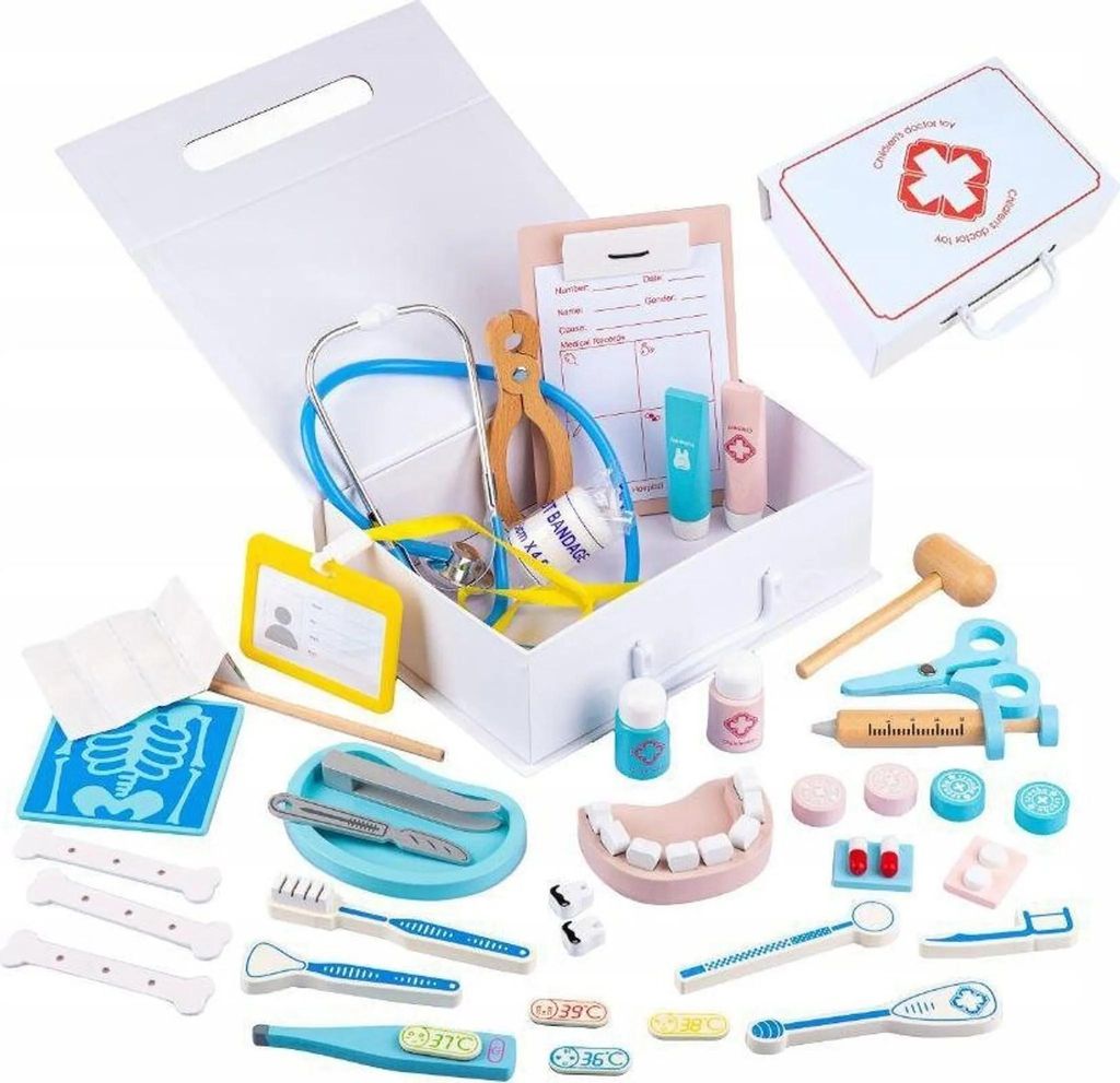Extralink Toys Detský lekársky kufrík s príslušenstvom 43 Obrázok produktu 