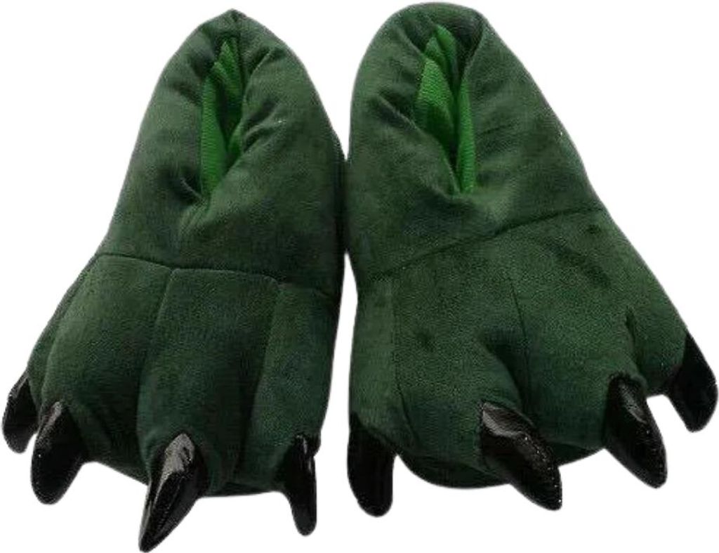 Erwachsene Hausschuhe Paws Grün 3D mit Krallen EU 37-44 Produktbild 