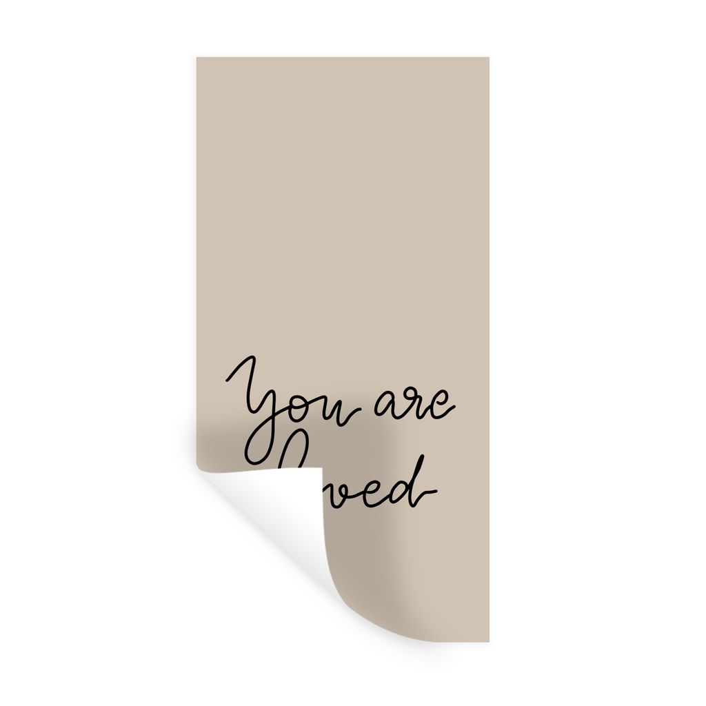 MuchoWow Wandtattoo Wandsticker Wandaufkleber Liebe - Zitate - Valentinsgeschenk für sie 60x120 cm Selbstklebend und Repositionierbar - Selbstkl...