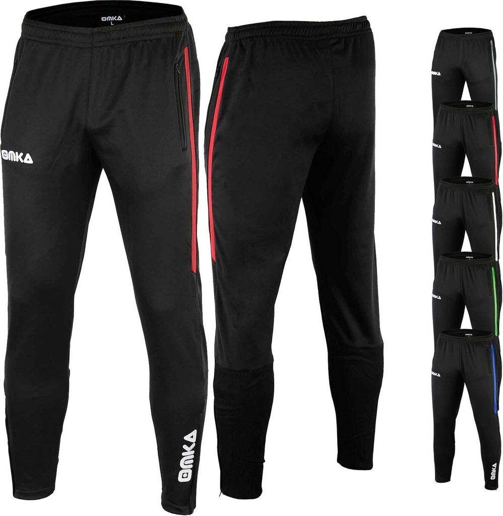 OMKA Optima Herren Trainingshose Sporthose Jogginghose Freizeithose, Größe:XL, Farbe:Rot