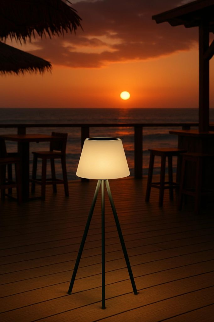 MeLiTec Solar-Leuchte, Solar-Stehlampe kabellos, 93cm, Produktbild 