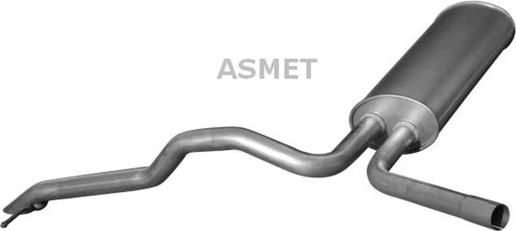 Silencieux arrière ASMET 10122 pour Primastar, Vivaro, Trafic - OE 2011000QAF