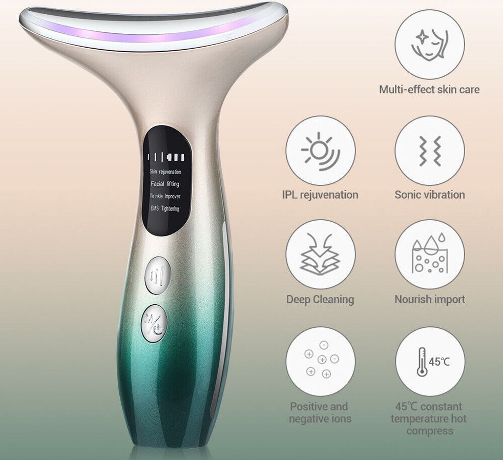 Nacken Gesicht Massagegerät 4Modi EMS Vibration Produktbild 8