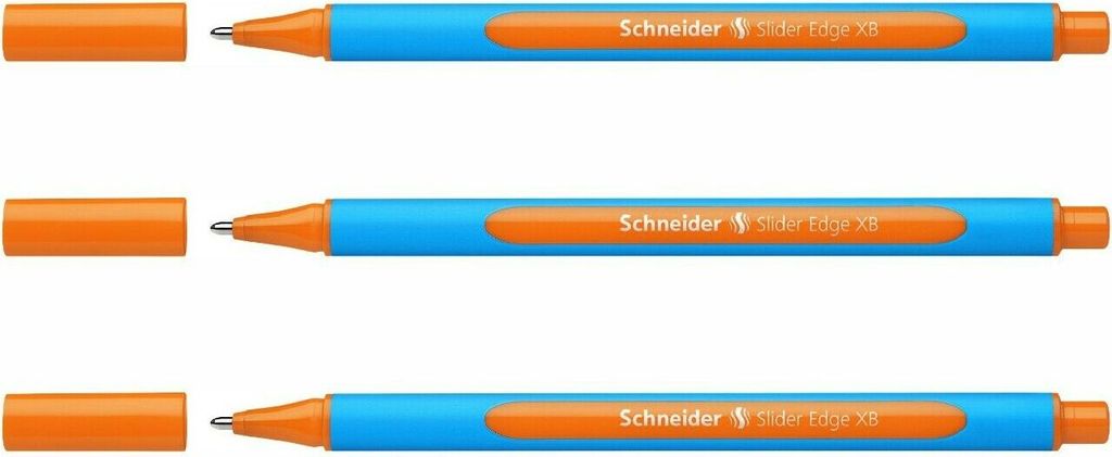 Schneider Kugelschreiber Slider Edge XB - 3er-Set orange