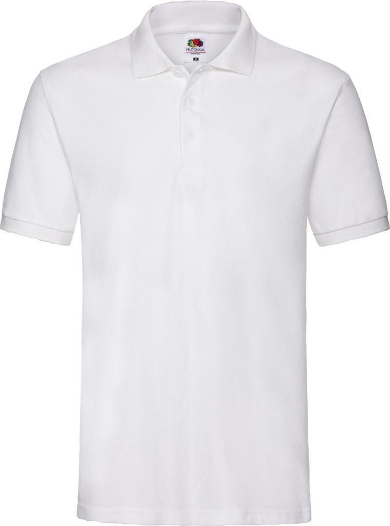 Fruit of the Loom - "Premium" Poloshirt für Herren/Damen Unisex PC6245 (S) (Weiß)