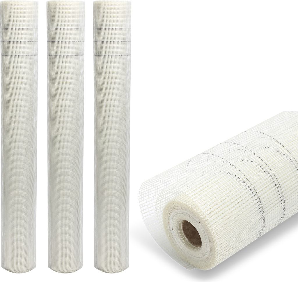 Aopunly 3 Rolle Armierungsgewebe 160g/m² 4x4mm Putzgewebe Produktbild 