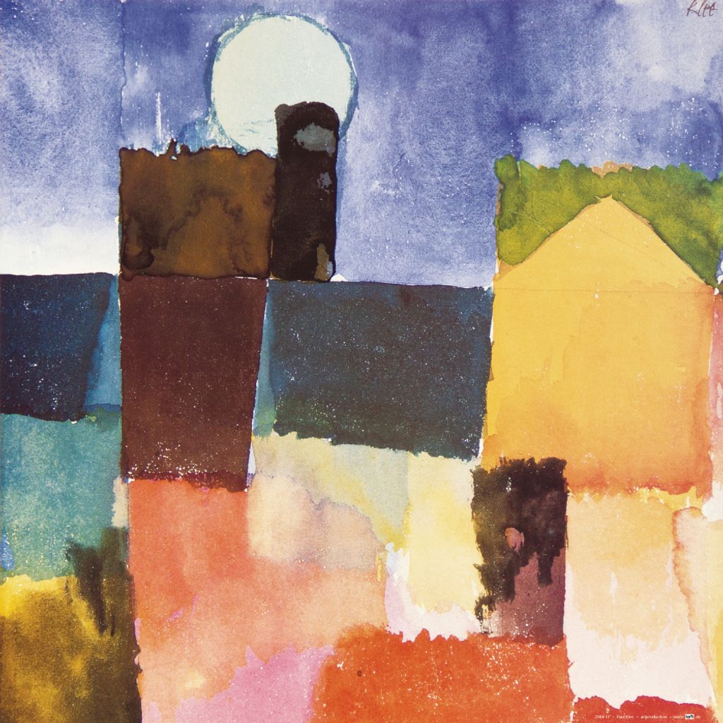 Paul Klee Kunstdruck Bild - Mondaufgangœber St. Germain, 1915 (40 x 40 cm)