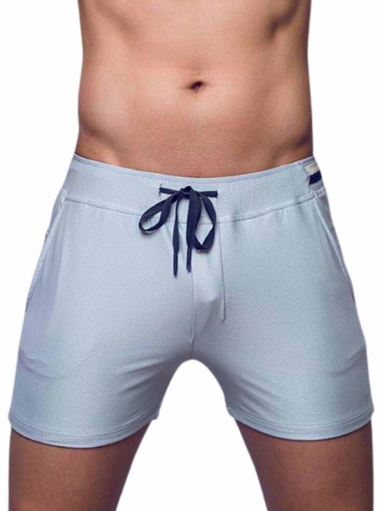 Supawear Full Lined Mesh Shorts Tight Fit Light Grey L