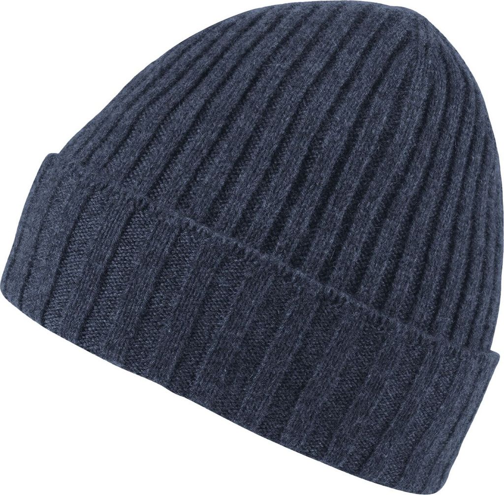 ROECKL Mütze Business Cashmere Beanie Navy dunkelblau
