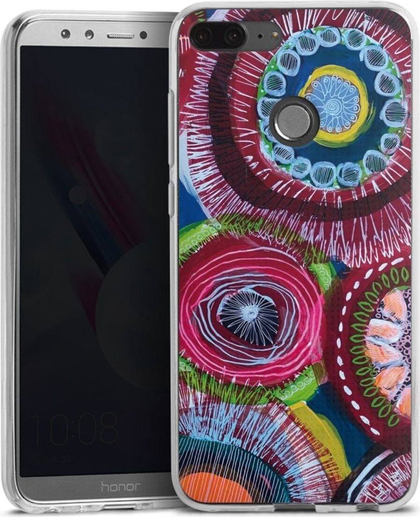DeinDesign Handyhülle für Huawei Honor 9 Lite Silikon Hülle Case Smartphone Schutzhülle Farbe Malerei bunt