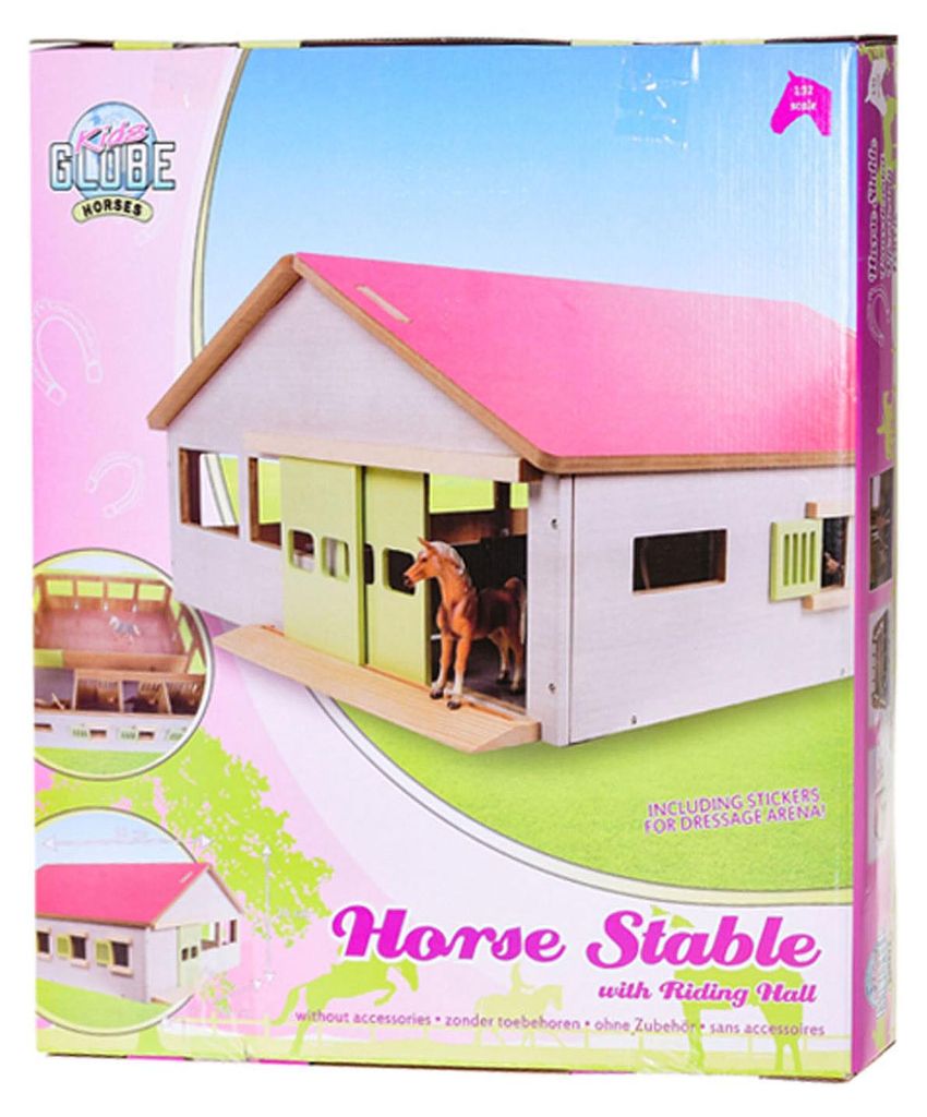 Establo para caballos Kids Globe con 3 boxes y pista de Imagen del producto 