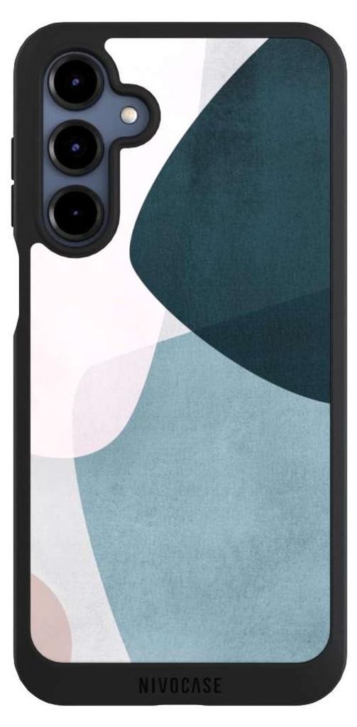 NIVOCASE Handyhülle für Samsung Galaxy A16 5G Hülle NIVOpure Case Schwarz Boho Malerei Muster