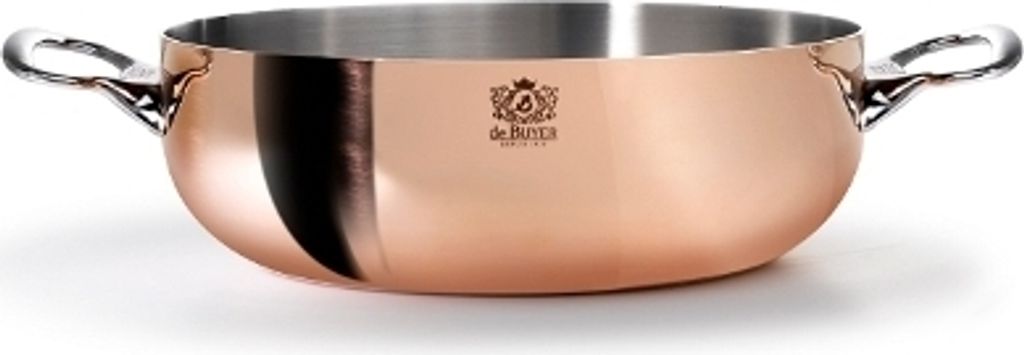De Buyer Prima Matera Bratentopf Kupfer/Edels. 28cm konisch Produktbild 