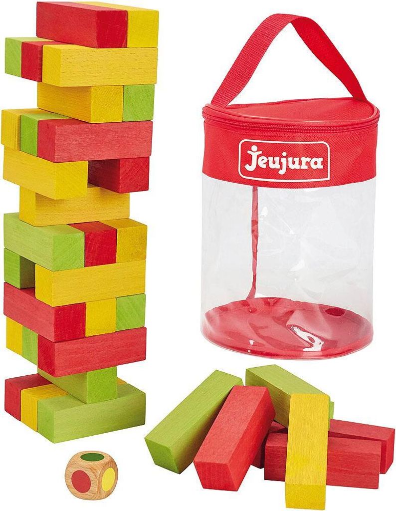 Jeujura Holz-Jenga groß 36 Stück