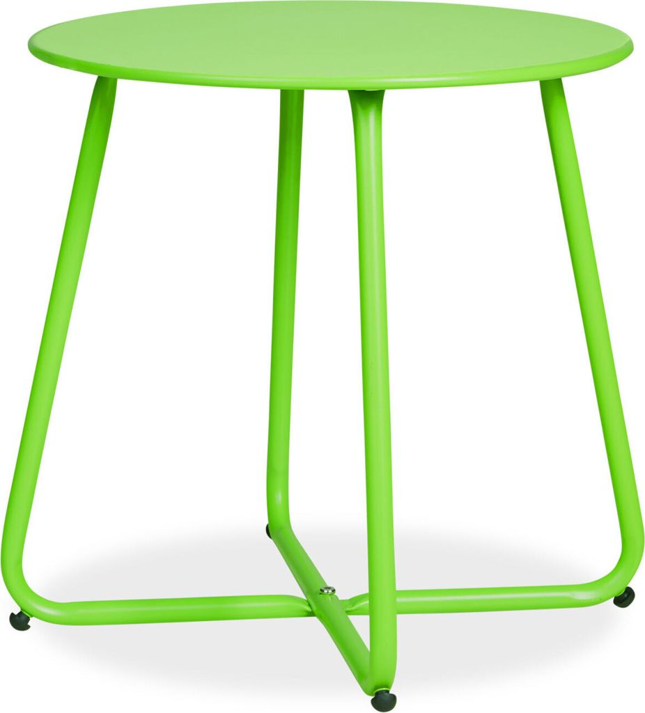 Table basse ronde Table de jardin Table d'appoint Métal Image du produit 