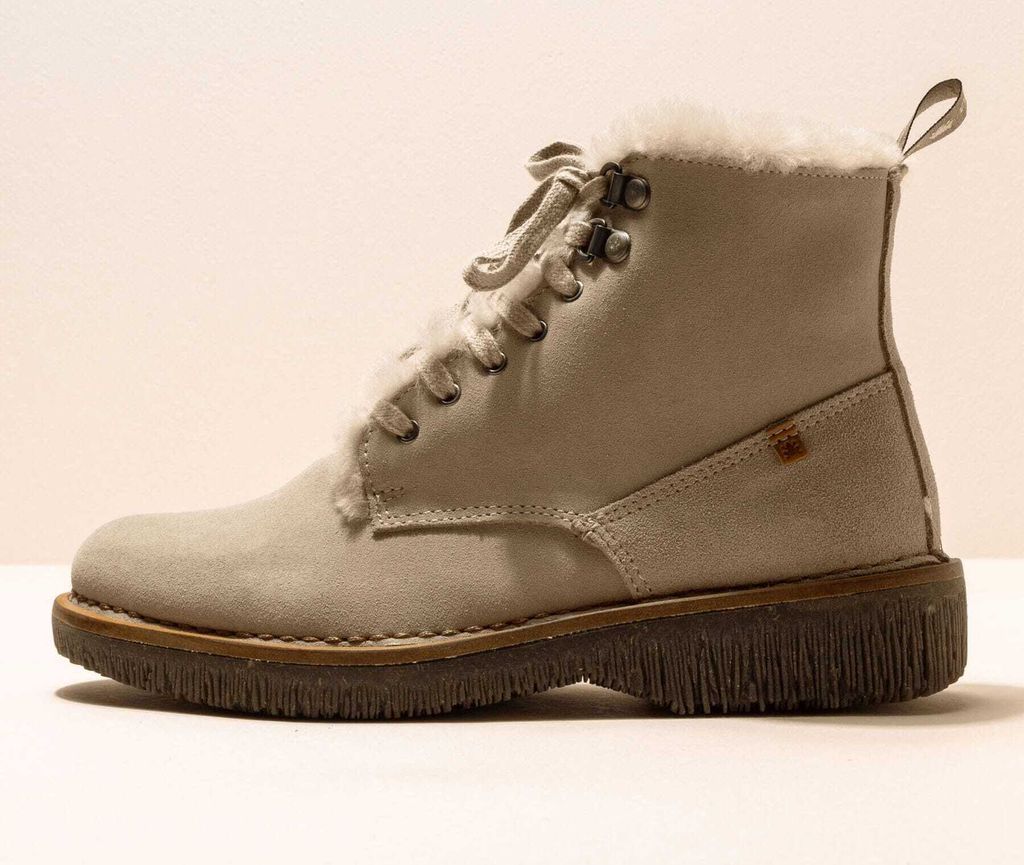 El Naturalista Schnürstiefel Damen N5579 LUX SUEDE PIEDRA/VOLCANO Farbe Grau