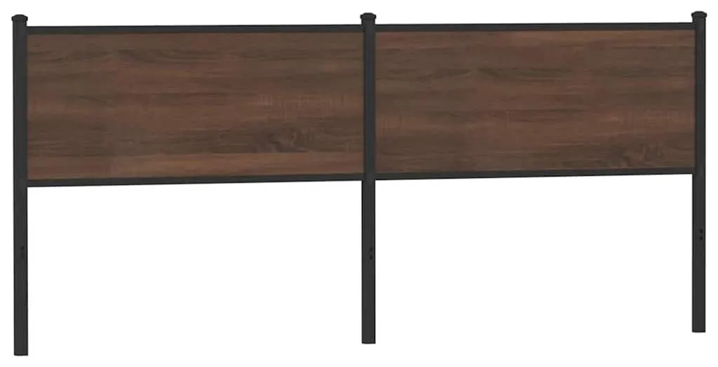 Tête de lit pour grand lit double 190 cm chêne brun rénovation chambre - 4