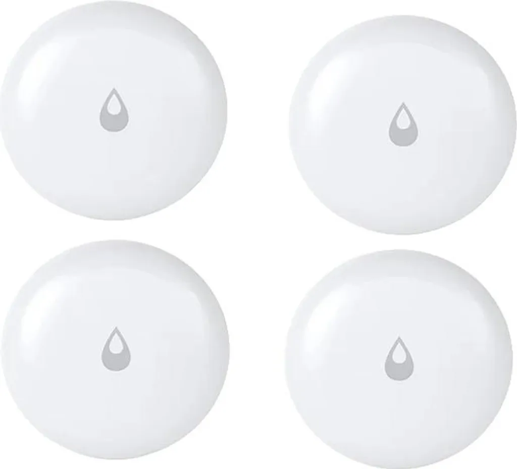 Kit Surveillance Maison : 4 Capteurs d'Eau et Humidité ZigBee Connectés