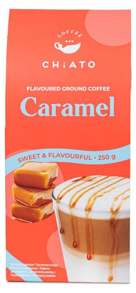 Gemahlener Kaffee mit Karamellgeschmack CHiATO Caramel, 250 Produktbild 