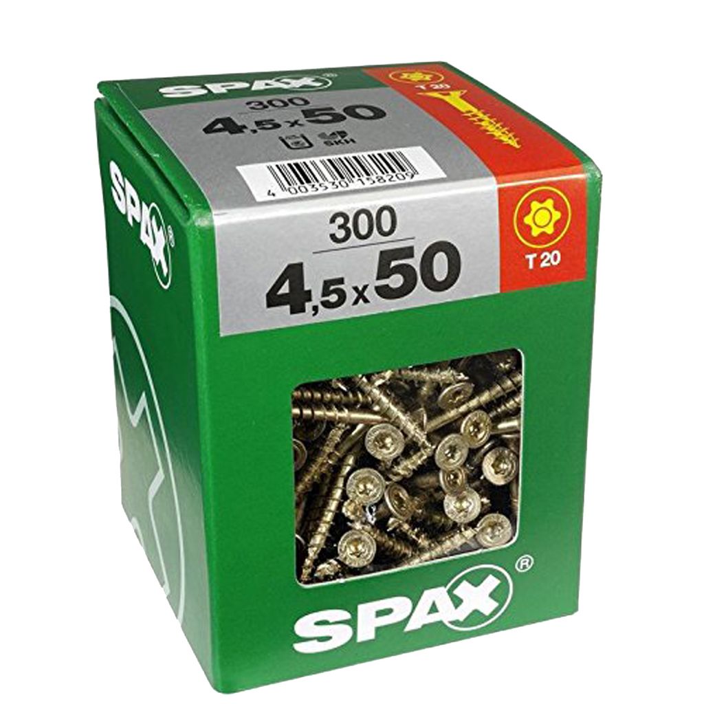 SPAX Universalschraube, 4,5 x 50 mm, 300 Stück, Produktbild 