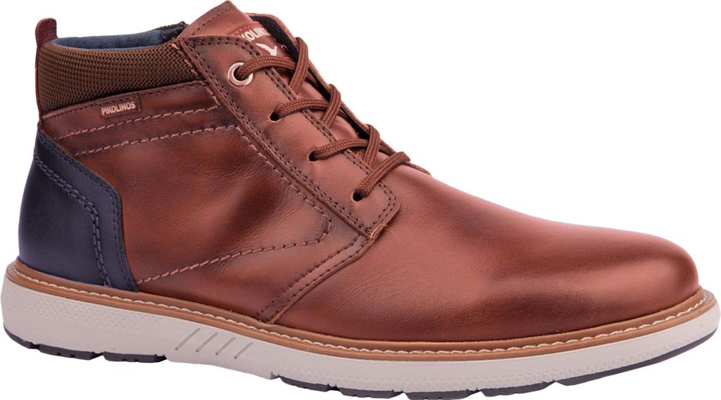 Pikolinos Herren Stiefelette leichter Leder Boot lose Einlagen Bilbao M8D-8050C1, Größe:42 EU, Farbe:Braun