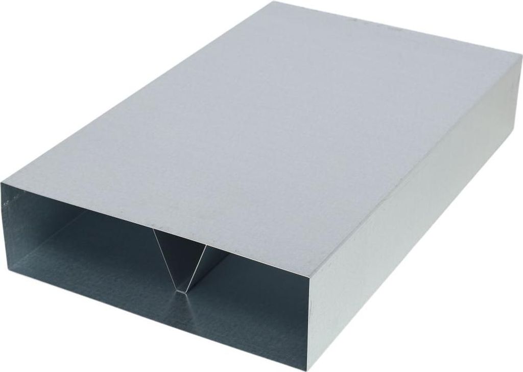 Flachkanal 300 x 90 mm, mit Mittelsteg - Länge 50 cm Produktbild 