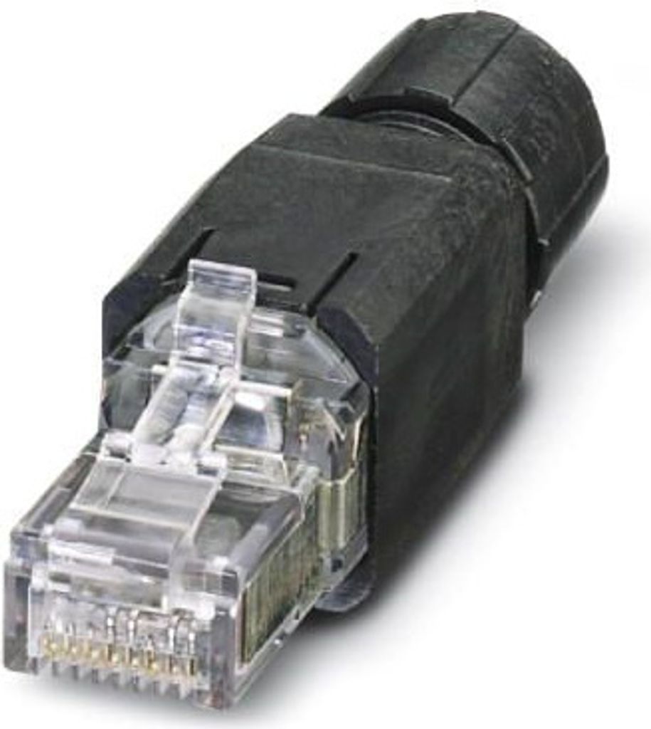 Phoenix 1658008, RJ-45, Schwarz, Transparent, Polyamid, Cat5, Kupfer, IP20