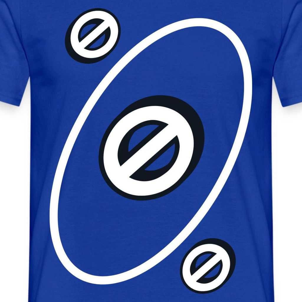 Spreadshirt UNO Karten Kostüm Aussetzen-Karte Karneval Männer T-Shirt, XXL, Dunkelblau