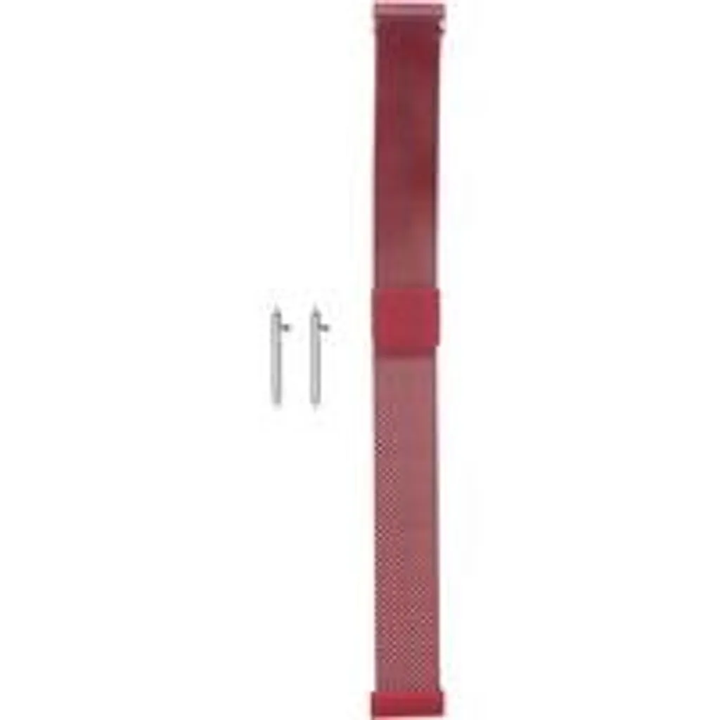 Bracelet aimanté 14mm rouge en maille milanaise confortable